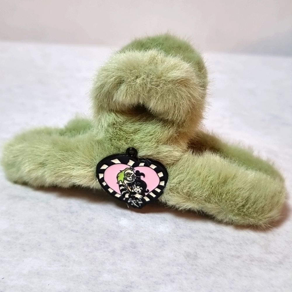 BEETLEJUICE PLUSH FUR MOVIE CLAW CLIP HALLOWEEN Handmade